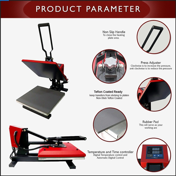 Mesin Heat Press 15x15