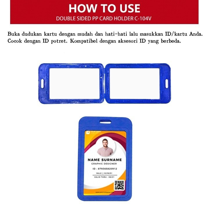 Double Sided ID Card Holder