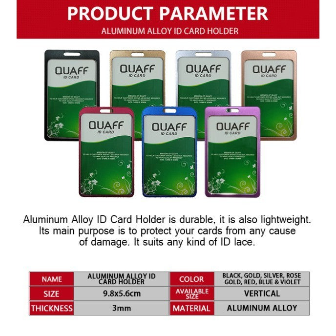 ID Card Holder Aluminum