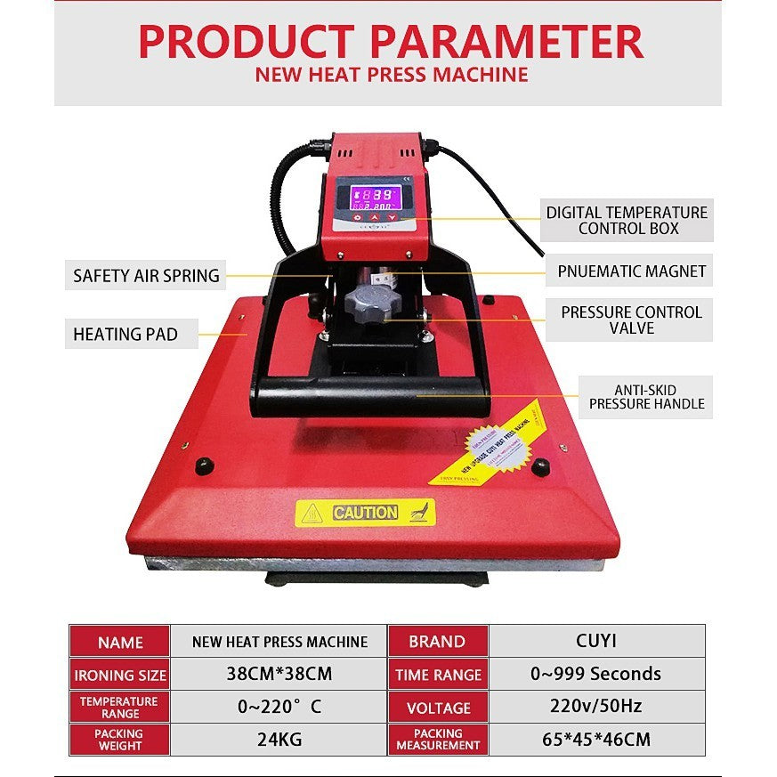 CUYI Heat Press Machine (38*38 )